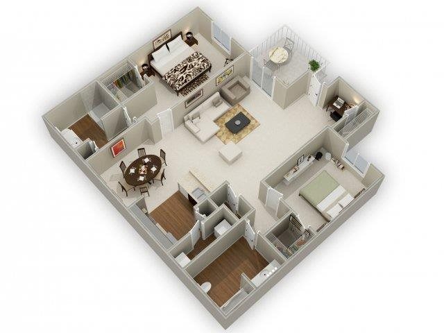 Oak floor plan