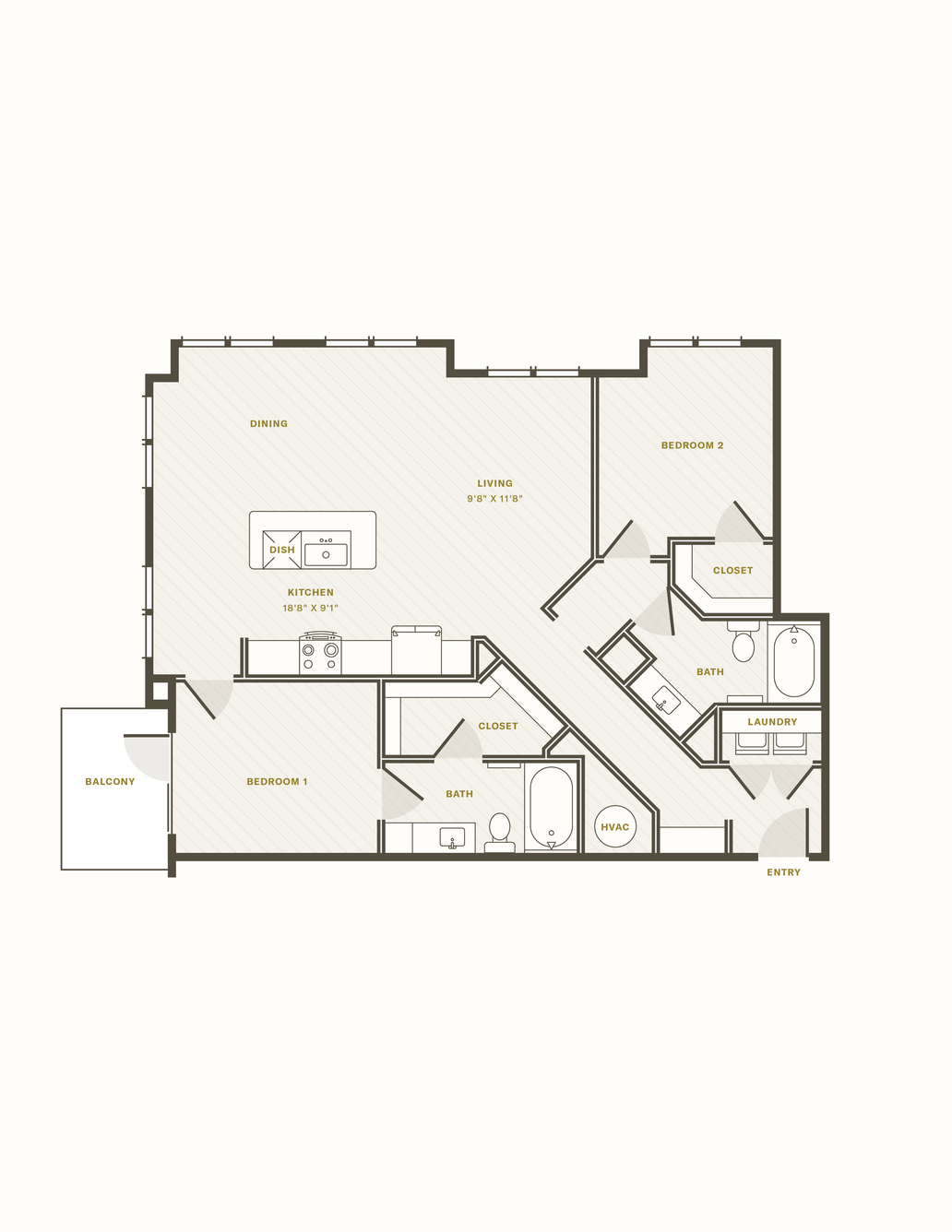 The Elevated floor plan