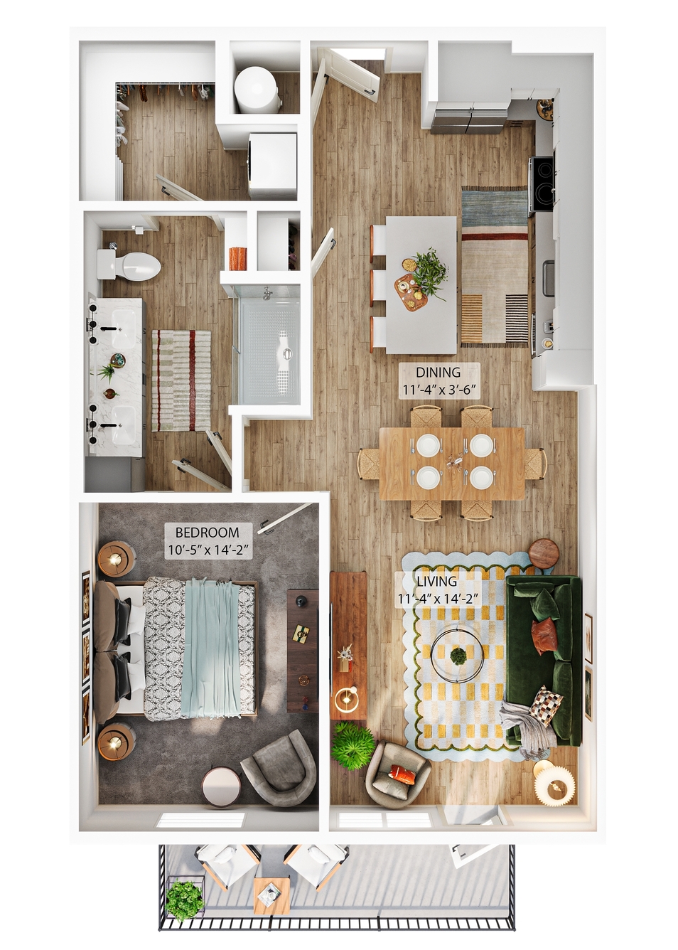 A3B floor plan