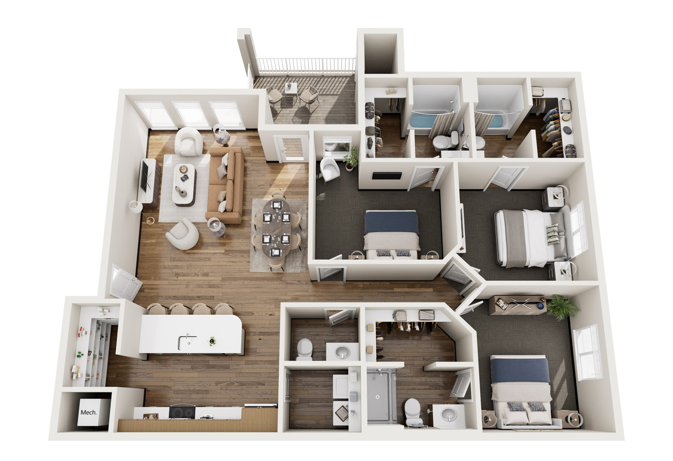 Cypress - The Heights at Fairway Flats floor plan