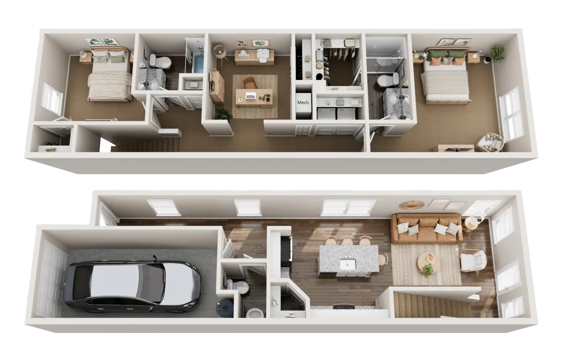 Talbot + Den floor plan