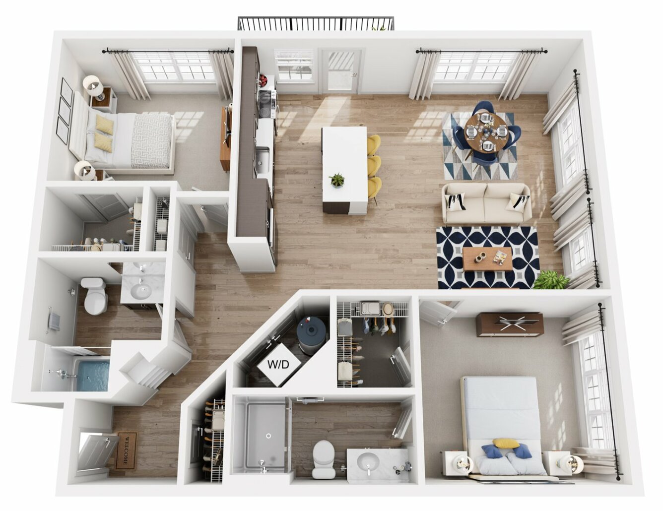 The Riverside floor plan