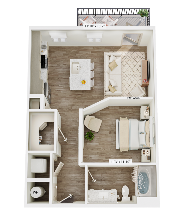 E1 floor plan