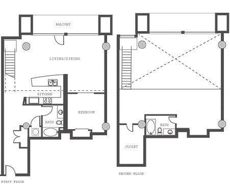 2 Bed 2 Bath Penthouse