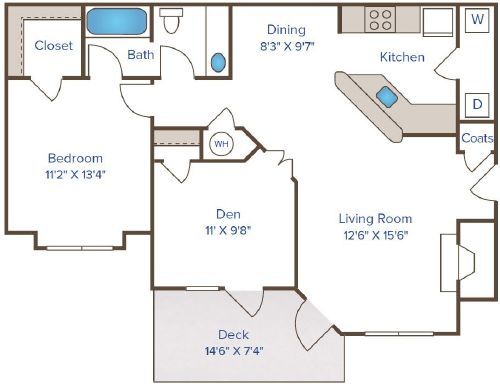 2 Bedroom 1 Bathroom
