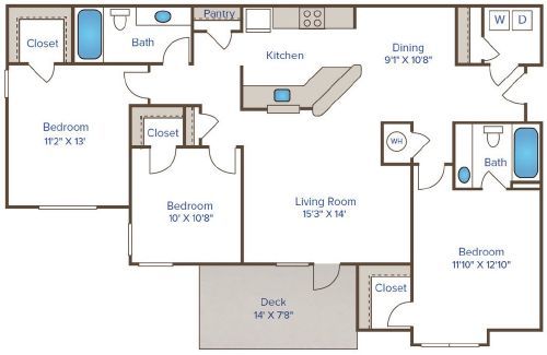3 Bedroom 2 Bathroom