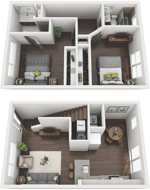 2x2 Townhome 