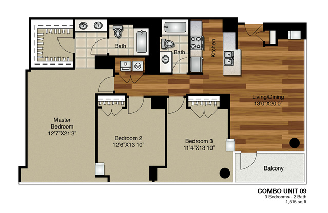 3 Bedroom Unit 09