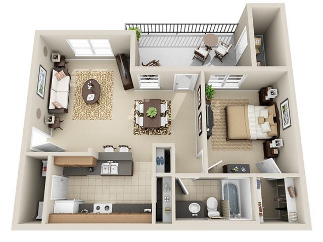 One Bedroom A2