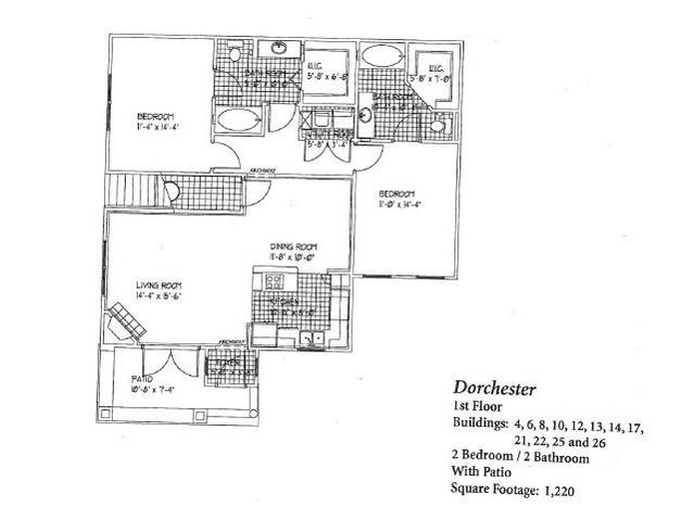Dorchester - 2 BR / 2 BA