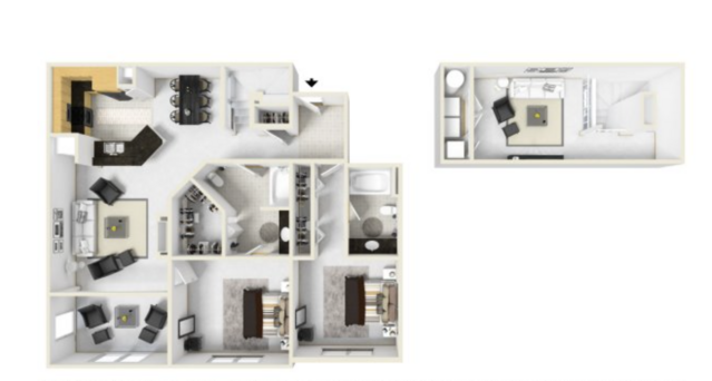 Knightsbridge Loft- 2 BR/ 2 BA