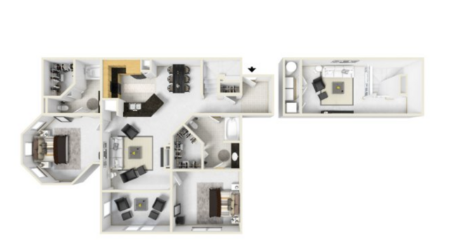 Nottingham Loft- 2 BR / 2 BA Lft