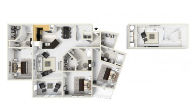 Abbey III Loft - 3 BR / 3 BA Lft