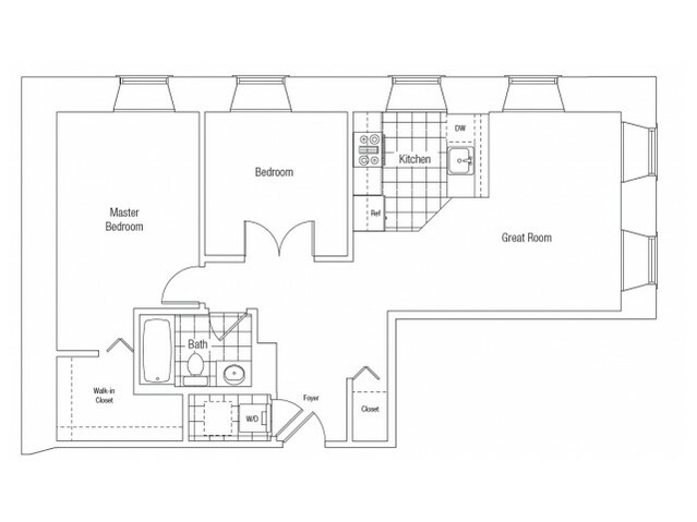 2 Bedroom - 1 Bathroom