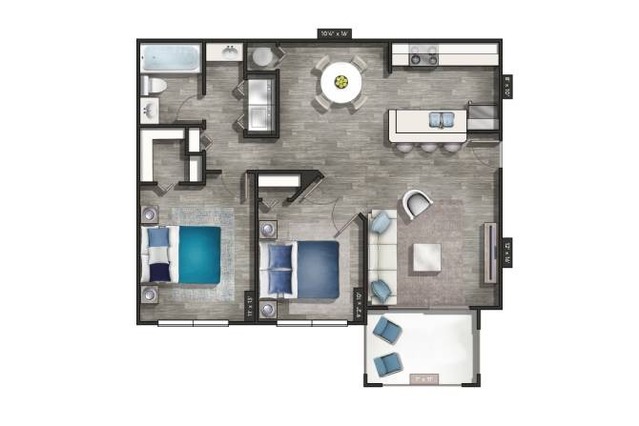 2 Bedroom 1 Bath