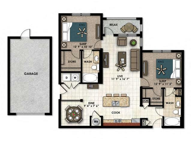 Bouganvilla with Garage 1