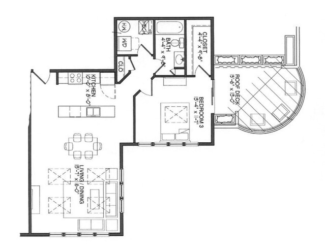 1 Bedroom A3