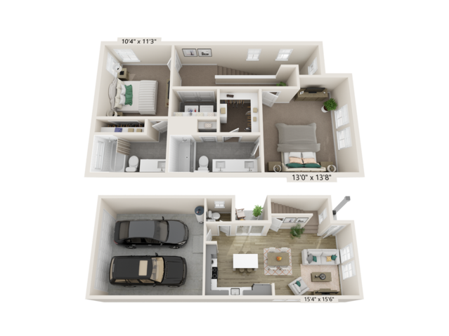 Two Bedroom Farmhouse (B2)