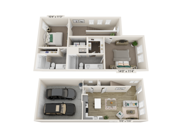 Two Bedroom Farmhouse (B3)