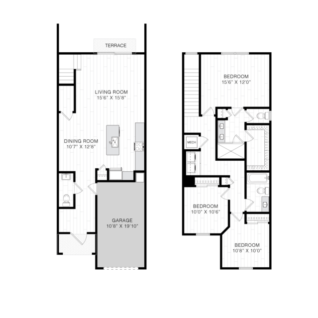 3 BD / 2.5 BA - 1 CAR