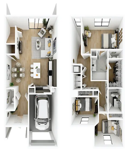 3 BD / 2.5 BA - 1 CAR