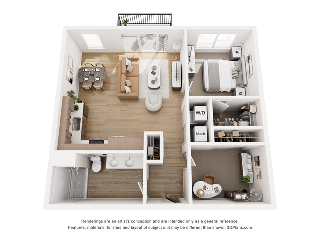 1 Bedroom + Den - A8