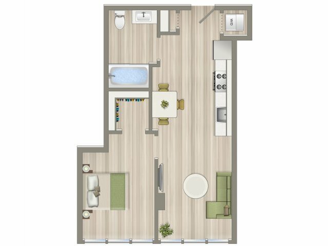 1 Bed/1 Bath - A1