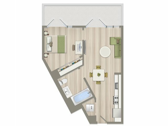 1 Bed/1 Bath - A2