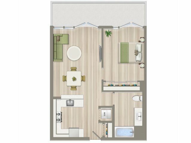 1 Bed/1 Bath - A3