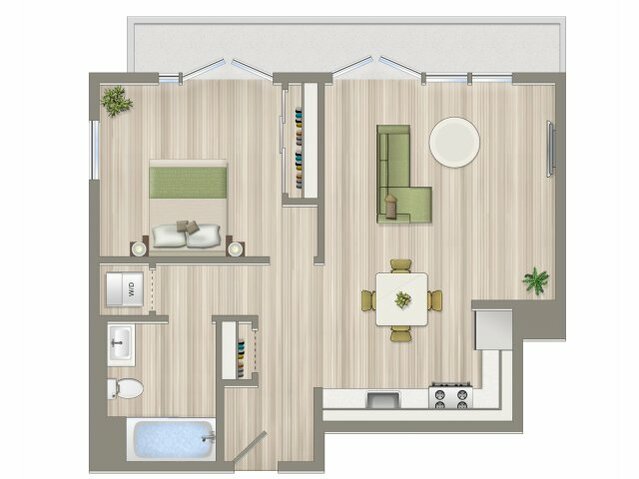 1 Bed/1 Bath - A4