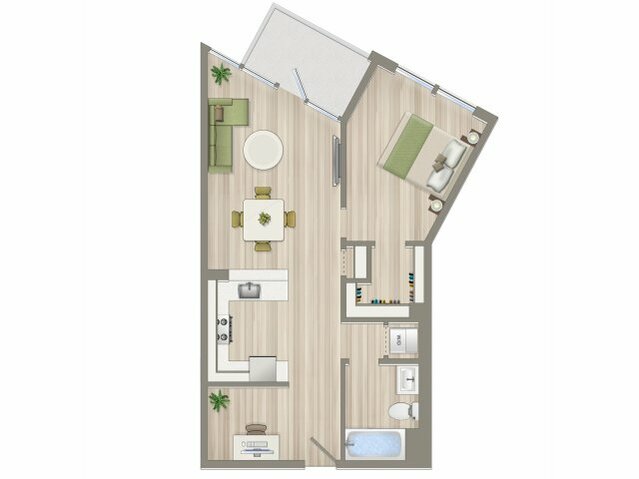 1 Bed/1 Bath + Den - A6