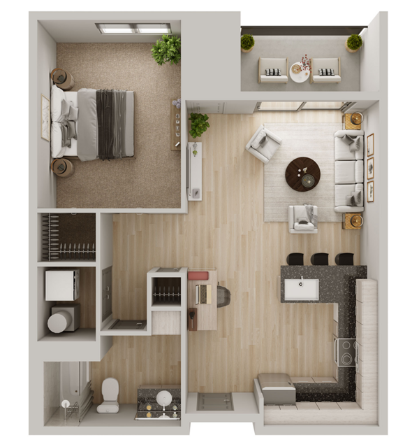 1 Bedroom ADA