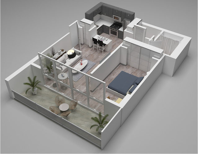 Convertible 1 Bath K