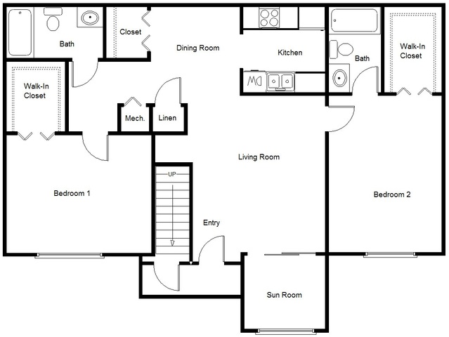 2 Bedroom / 2 Bathroom