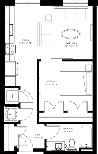 J1 - Junior One Bedroom