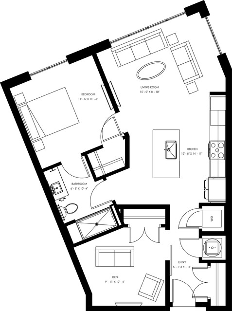 A6 - One Bedroom + Den