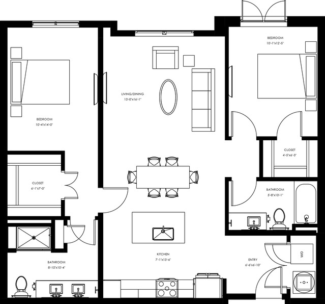 B1 - Two Bedroom