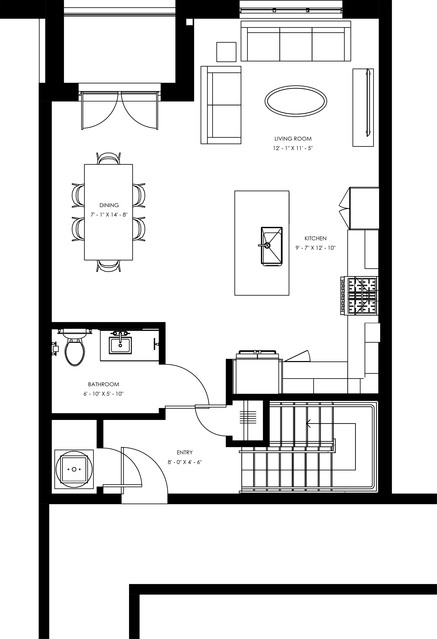 TH1 - Two Bedroom Townhome