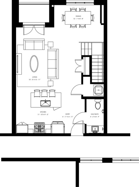 TH2 - Two Bedroom Townhome