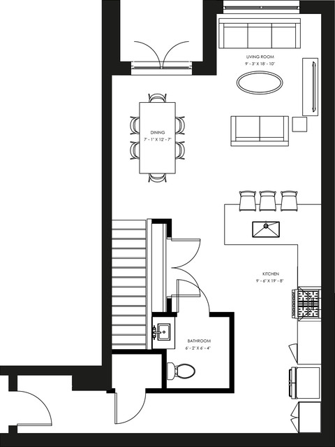 TH4 - Two Bedroom Townhome