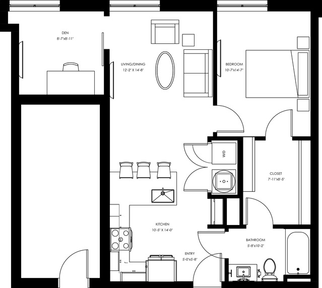 A7 One Bedroom plus Den