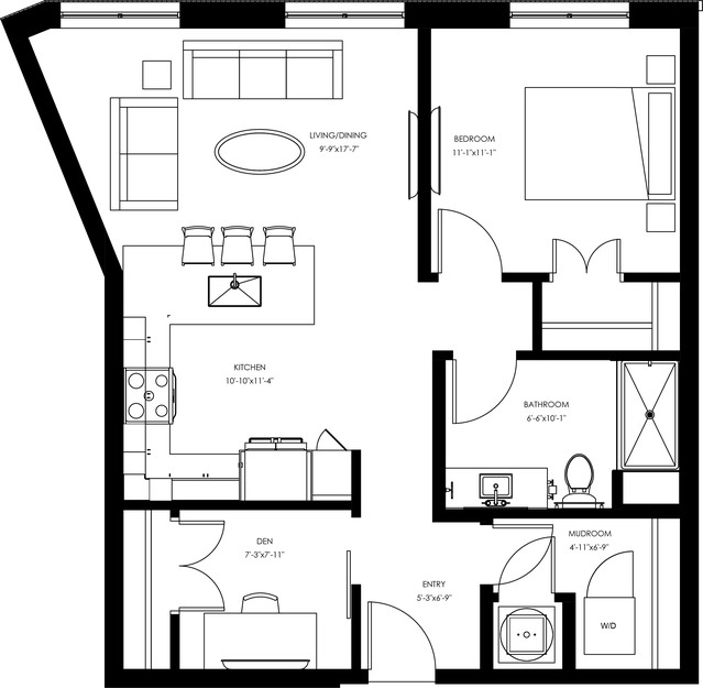 A12 One Bedroom plus Den