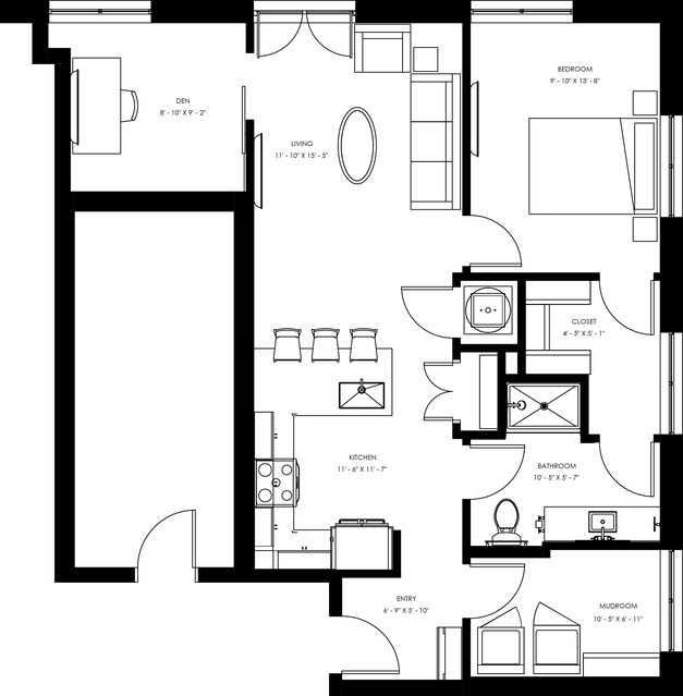 A13 One Bedroom plus Den