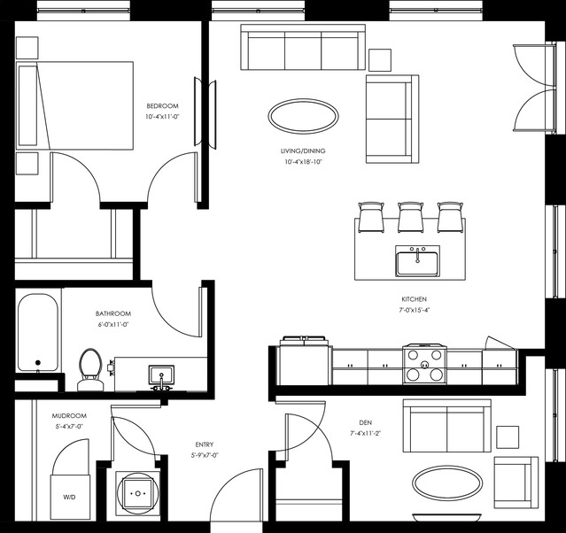A11 One Bedroom plus Den