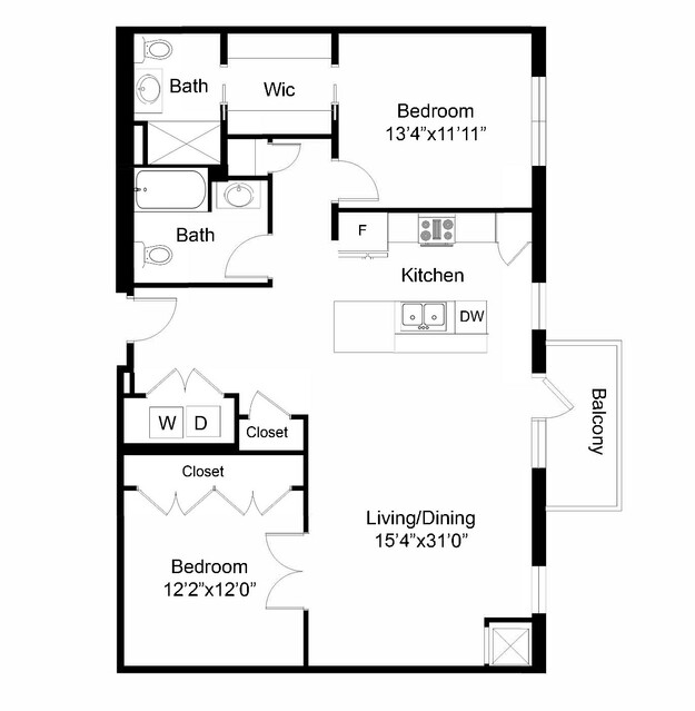 Unit 304 - East View