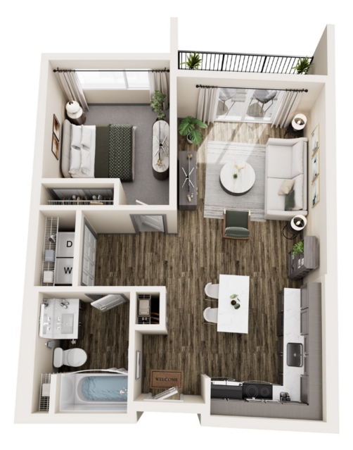 One Bedroom A4